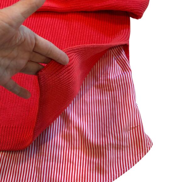 Lauren Ralph Lauren Sweater Womens Size 2XL Pink Layered Knit Crew Neck Pullover - Picture 4 of 9